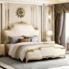 Imperial Quilted Glam Gold Accent King Bed