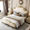 Imperial Quilted Glam Gold Accent King Bed