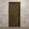 Artisan Chevron Walnut Modern Flush Interior Door