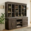 Regency Walnut Modular Dining Room Storage Buffet Cabinet