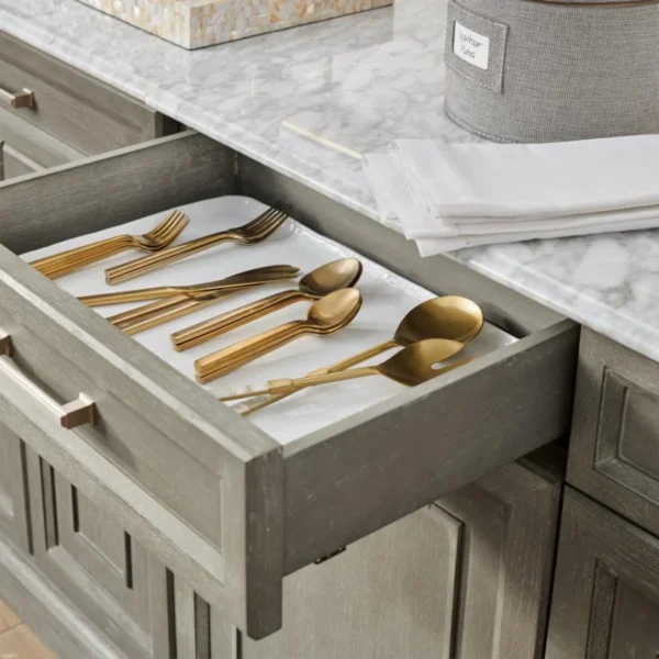 Everly Grey Modular Dining Room Storage Buffet Cabinet