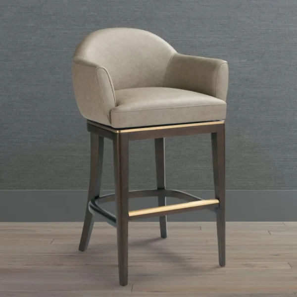 Linden Gold Swivel Modern Counter Stool