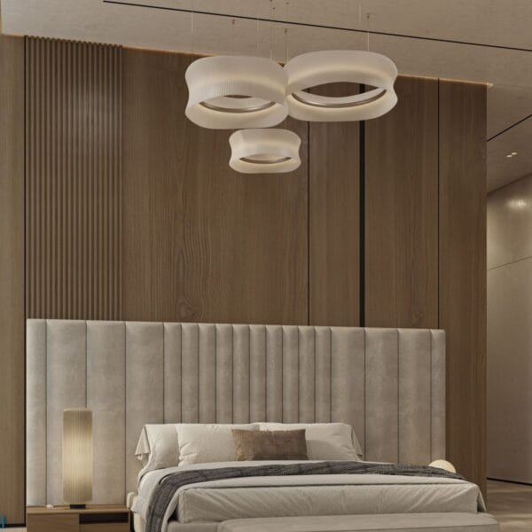 Altura Moderno Velvet High Bed
