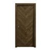 Artisan Chevron Walnut Modern Flush Interior Door