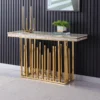 GEO Luxury Marble Top Modern Console Table