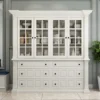 Modern Glass Display Cabinet, Luxury Dining Room Hutch, LED Curio Cabinet, Charcoal Oak Sideboard, Contemporary Glass Bookshelf, Home Gallery Storage.