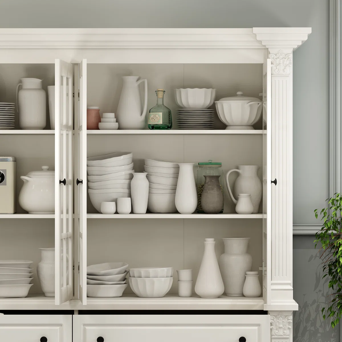 Modern Glass Display Cabinet, Luxury Dining Room Hutch, LED Curio Cabinet, Charcoal Oak Sideboard, Contemporary Glass Bookshelf, Home Gallery Storage.
