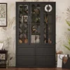 Heritage Grand Buffet Kitchen Pantry Farmhouse Display Cabinet