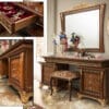 AIDA Italian Classic Walnut Veneer King Bed