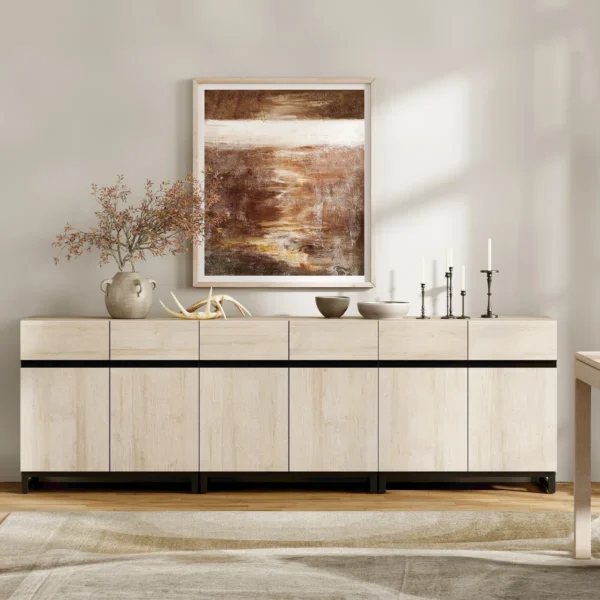 Aadam Nordic Modern Storage Buffet Sideboard