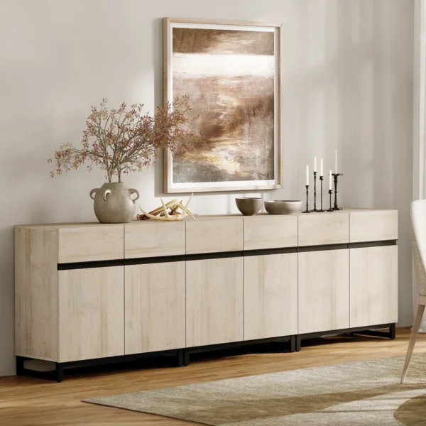 Aadam Nordic Modern Storage Buffet Sideboard