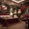 Adelaide Grand Italian Tufted Gold King Bed