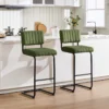 Ambrine Tufted Velvet Velvet Bar & Counter Stool