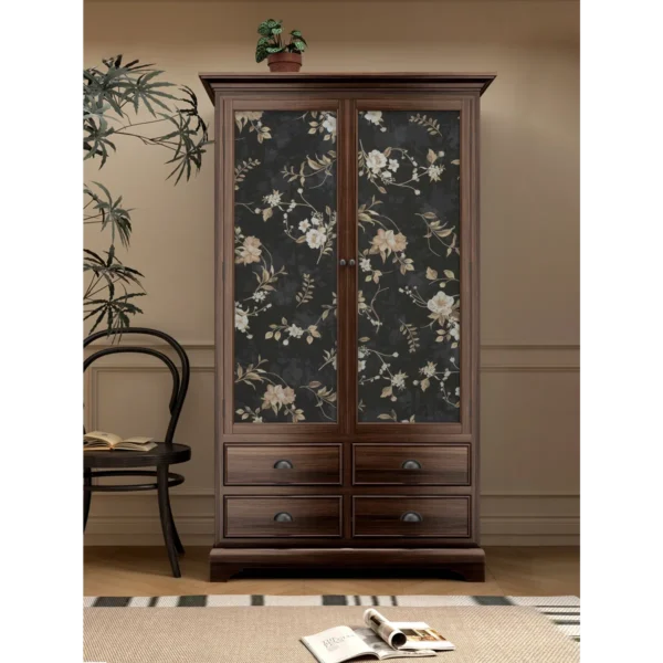Heritage Floral Retro Country Armoire Wardrobe
