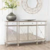 Antoinette Glamour Mirrored Storage Sideboard Buffet Cabinet