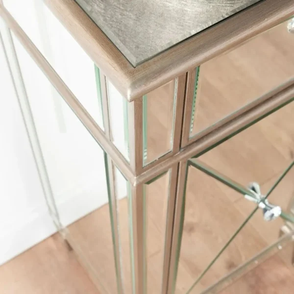 Antoinette Glamour Mirrored Storage Sideboard Buffet Cabinet