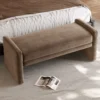 Aria Velvet Storage Ottoman Bench