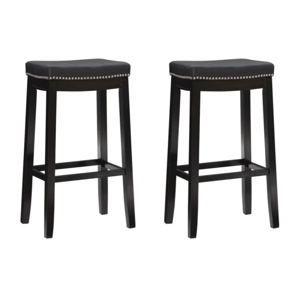 Arlyce Solid Wood Backless Bar Stool