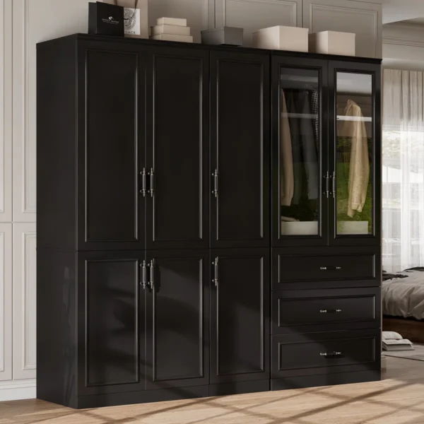 Grand Royale 8-Door Executive Armoire Wardrobe