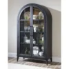 Artisan’s Arched Seeded Glass Modern Farmhouse Storage Display Cabinets