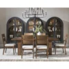 Artisan’s Arched Seeded Glass Modern Farmhouse Storage Display Cabinets