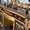 Asalet Baroque Dark Gold King Bedroom Set