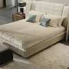Aston Grand Tufted Velvet Dark King Bed