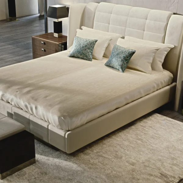 Aston Grand Tufted Velvet Dark King Bed