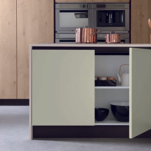 Aura Island Modular Wood & Glass Kitchen