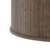 Aurel-Prime Modern Round Wood Fluted Coffee Table