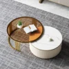 Aurelia-Nest Modern Rectangular Coffee Table Set