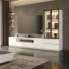 Aurora Grand White Gloss Entertainment Center