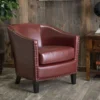 Austin Heritage Bonded Leather Accent Chair