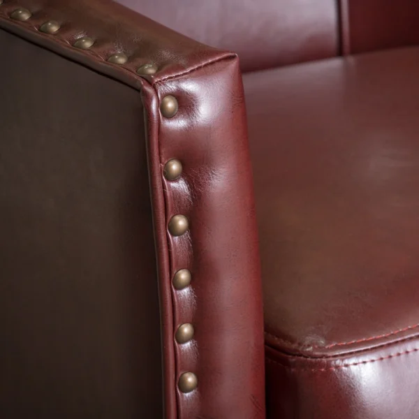 Austin Heritage Bonded Leather Accent Chair