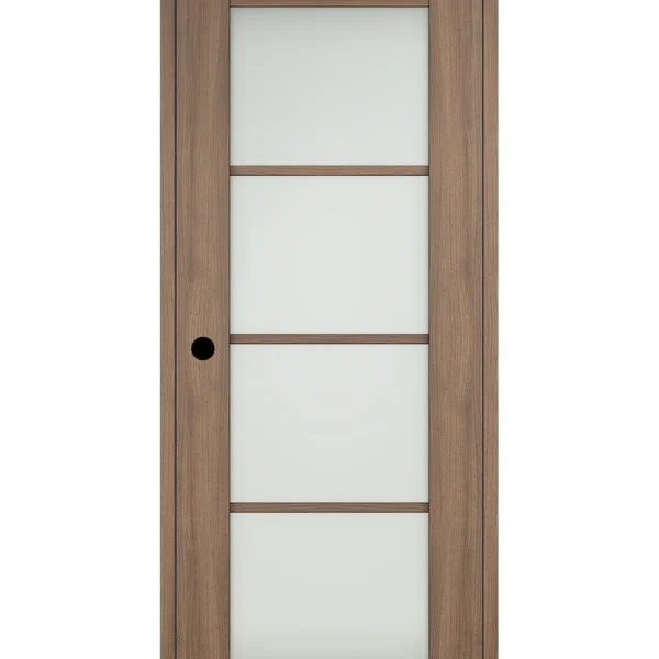 Zen Walnut Modern Interior Single Door