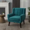 Azure Comfort Velvet Tufted Accent Chair