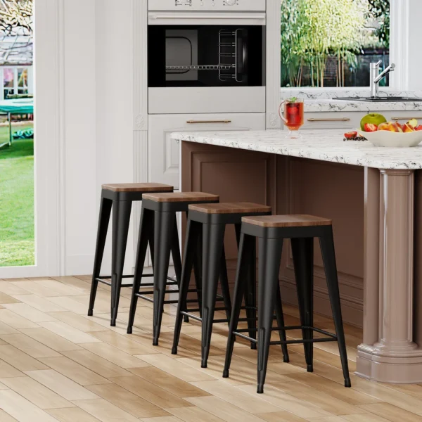 Art Leon Mid-Century Swivel Modern Counter Stool