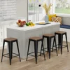 Art Leon Mid-Century Swivel Modern Counter Stool