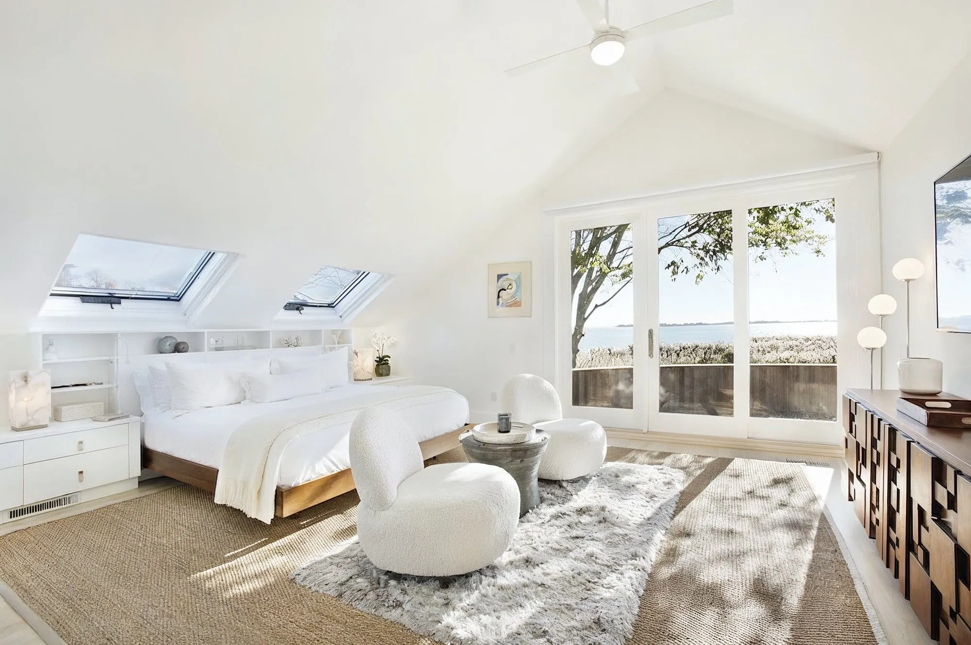 Beach bedroom interior