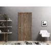 Elite Walnut Linear Modern Interior Bi-fold Door