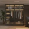 Caldeira Modern Glass Door Closet System