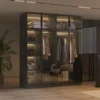 Caldeira Modern Glass Door Closet System