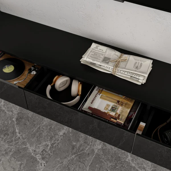 Canica Glam Floating High-Gloss TV Console