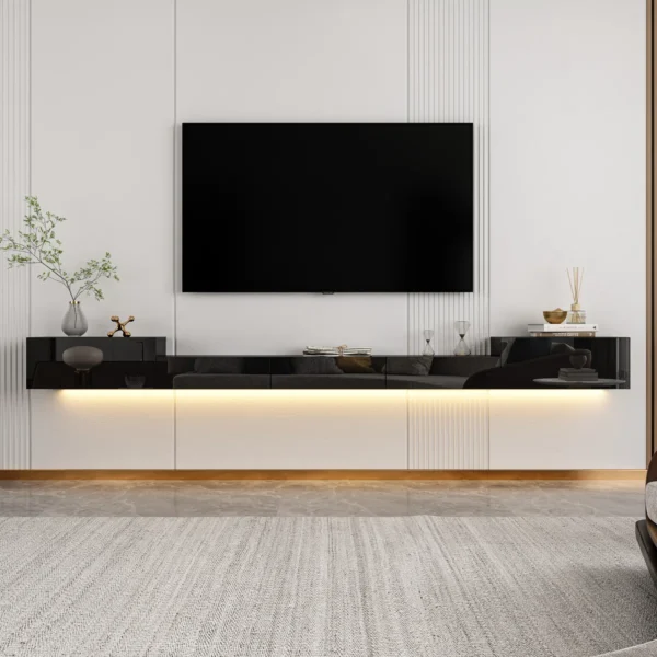 Canica Glam Floating High-Gloss TV Console