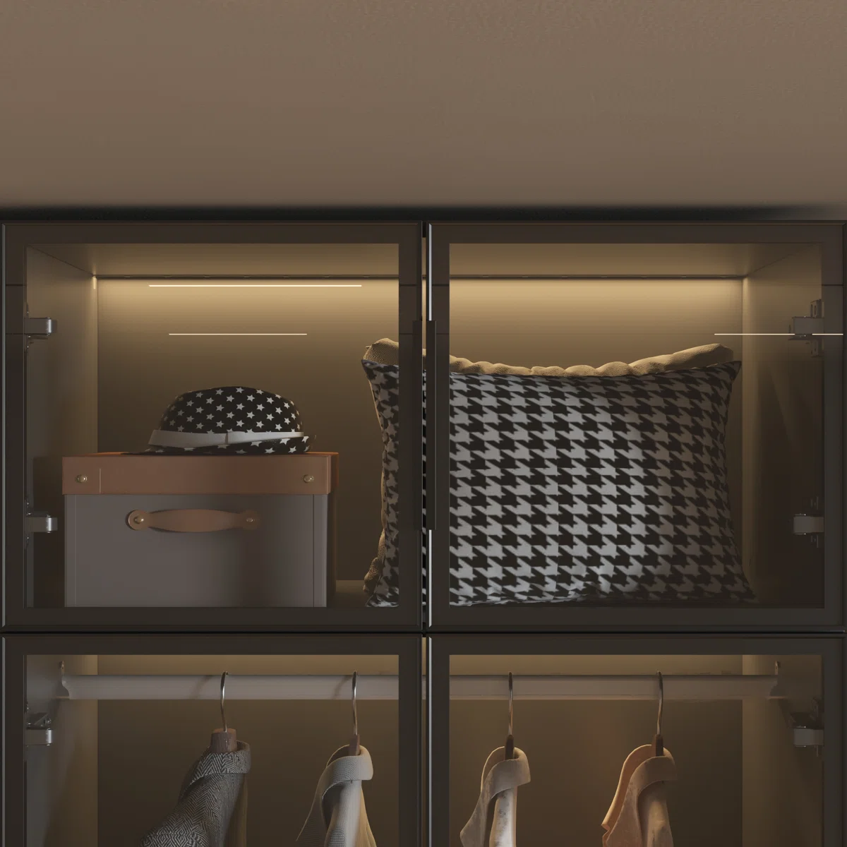 Rajeeni Luxe Corner Walk-in Closet System
