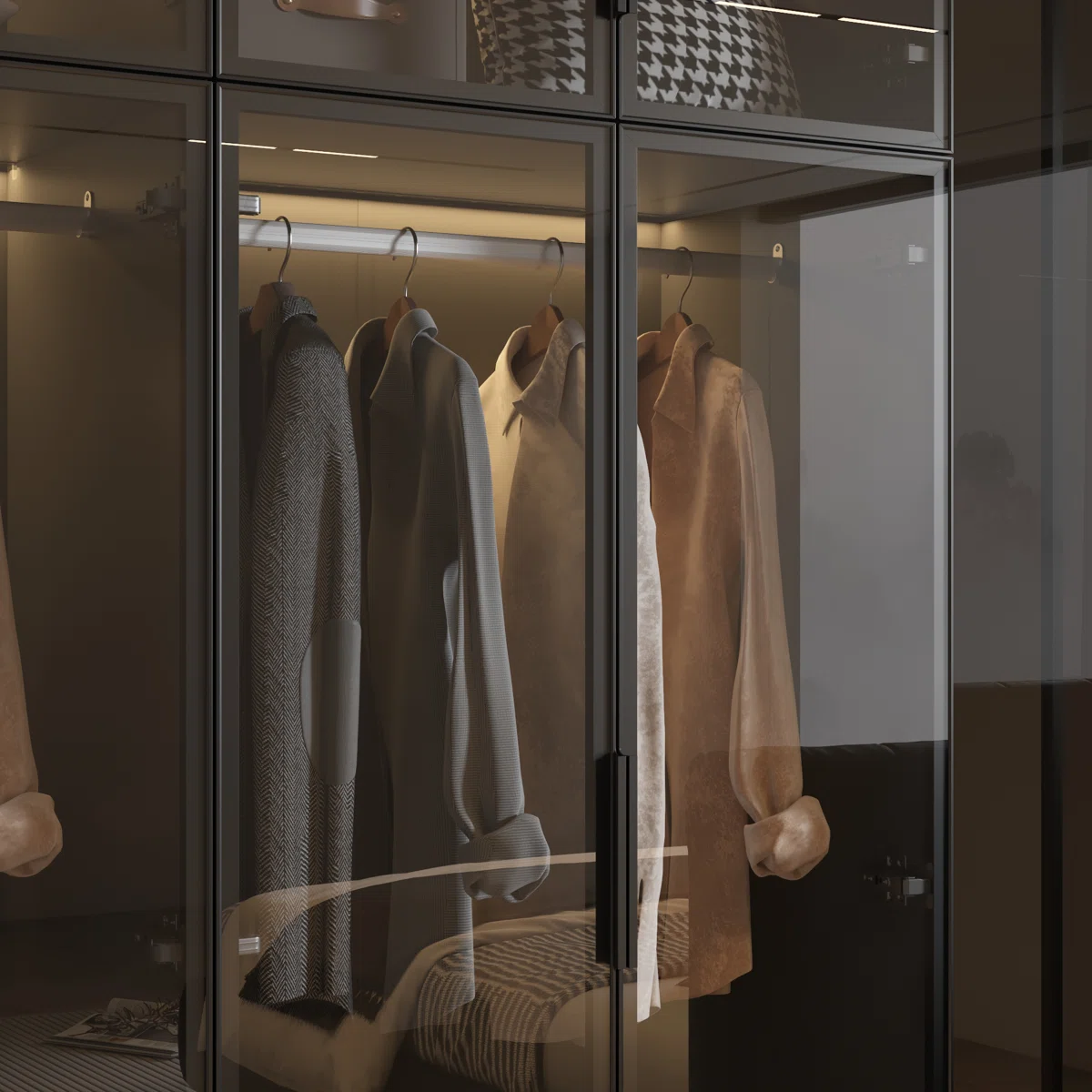 Rajeeni Luxe Corner Walk-in Closet System