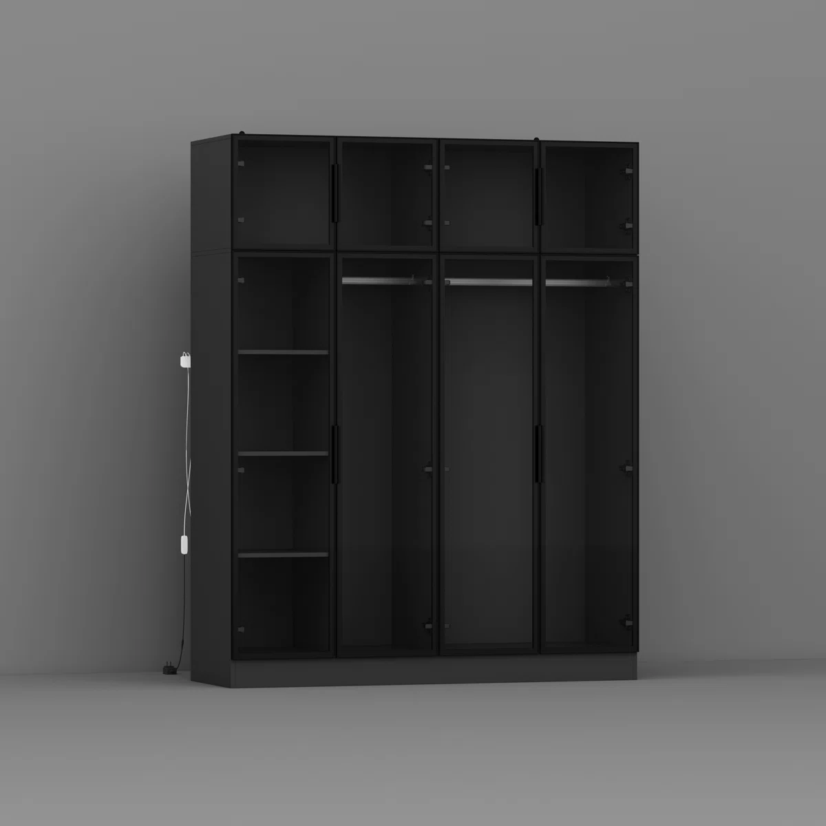 Rajeeni Luxe Corner Walk-in Closet System