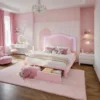 Chaille Glow Upholstered Storage Kids Platform Bed