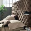 Chantal Couture Tufted Velvet Brown King Bed