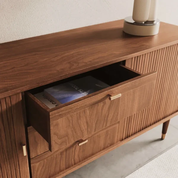 Mandea Mid-Century Walnut Sideboard